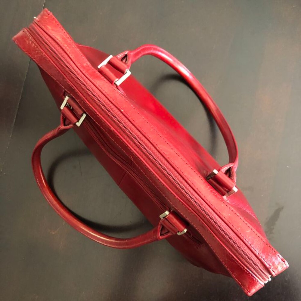 HOBO International Red Satchel Handbag Purse Shoulder Bag - Picture 6 of 15